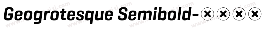 Geogrotesque Semibold字体转换